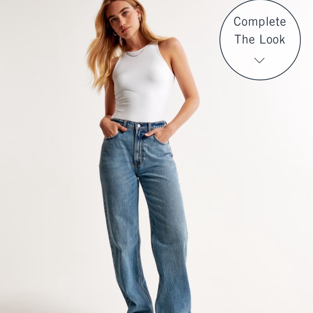 Abercrombie High Rise Medium Loose Jean 0 Short